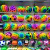 Juguetes de Puesto Callejero Fútbol Pequeño Baloncesto Raqueta Pelota Fitness Inflable Pelota Elástica Juguete para Niños Pelota Venta al por Mayor en Existencia