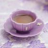 Taza de Té y Platillo de Cerámica Pétalo de Lila para Uso Personal, Vajilla Exquisita de Alta Gama, Nuevo Modelo 2026