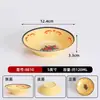 Tigela de Argila Dupla Felicidade Vintage Retrô Antiga Tigela Pequena para Pratos Uso Comercial Restaurante de Hot Pot Tigela Pequena para Servir Tigela de Condimentos Tigela de Arroz