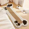 Alfombra de Perro Larga de Alienígena Cachemira Sintética Felpudo Resistente a Manchas Decoración del Hogar Sala de Estar Alfombrilla para Piso de Sofá Alfombra de Mesita de Noche de Dormitorio