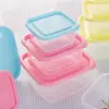 Caixa Retangular para Armazenamento de Grau Alimentício Caixa para Geladeira Micro-ondas Caixa de Armazenamento de Cozinha Caixa de Armazenamento de Plástico Transparente Selada