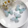 Pacote com 3 Borboletas de Tule 3D de Camada Dupla de 5cm para Acessórios de Cabelo DIY Feitos à Mão, Materiais de Decoração, Brincos de Maquiagem Facial Estilo Antigo Hanfu