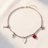 Venta Caliente Transfronteriza Europea y Americana Estilo Bohemio de Verano Accesorios DIY Collar con Colgante de Corazón de Amor Pez Collar de una Sola Capa