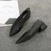 Zapatos de Cuero de Suela Blanda para Mujer, Zapatos de Trabajo con Tacón Grueso, Zapatos para Viajar al Trabajo, Zapatos para Auxiliares de Vuelo para Estar de Pie Mucho Tiempo, Zapatos Profesionales Negros para Entrevista y Trabajo