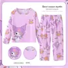 Pijama para Niños Pantalón de Manga Larga para Mujer Primavera y Otoño Estilo Princesa Ropa de Casa para Bebé Niña Traje Otoño e Invierno Niños de Edad Media
