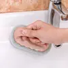 [Escova Grossa para Azulejos] Poderosa Escova para Banheira Removedora de Manchas com Cabo, Escova de Limpeza para Banheiro, Esfregão Esponja Mágica Listrado