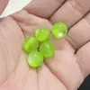 Cuentas Redondas de Resina de Imitación Ojo de Gato de 12 mm Coloridas con Agujero Recto Joyería con Cuentas Multicolor Material Hecho a Mano Pendientes Pendientes Venta al por Mayor