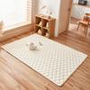 Alfombra nórdica blanca para sala de estar, mesa de centro, dormitorio, manta de noche completa, tapete para guardarropa, manta para ventana salediza, colchón