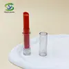 Tubo de Lipstick Redondo de Plástico Shanyi para Relleno Directo Transparente 3g Tubo Inclinado para Bálsamo Labial Tubo de Lipstick Vacío Material de Empaque Cosmético