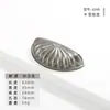Manija de Puerta de Armario de Aleación de Zinc Estilo Francés, Manija Sólida Minimalista Moderna de un Solo Agujero para Gabinete Color Plata Cepillada Mate