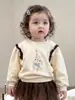 Conjunto de Otoño para Niña 2026 Nuevo Estilo Sudadera de Conejito Falda de Malla Leggings Conjunto de Dos Piezas Ropa para Bebé Niña
