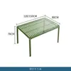 Cafetería Famosa en Internet de Té con Leche Set de Mesa y Sillas para Exterior Todo de Aluminio para Patio Jardín Balcón Asientos de Ocio Muebles de Exterior