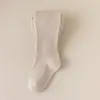 Medias para Niñas Primavera y Otoño Color Sólido Medias de Capa Base Color Sólido para Niños con Pies Otoño Bebé Niña Infantil Alta Elasticidad Calcetines de Capa Base