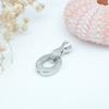 Acessórios de joias faça você mesmo Micro diamante fivela oval T quadrado zircônio pérola colar pulseira fivela escada fivela oval quadrada