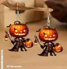 Pendientes Halloween Calabaza Horror Forma Dibujos Animados Planos Acrílicos Transfronterizos 2D Temu Xiyin