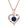 Collar 999 Plata Pura Lujo Ligero Diseño de Nicho Cadena para Clavícula Joyería Simple para Mujer Sentido de Gama Alta Colgante en Forma de Corazón de Plata Sterling