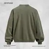 Moletom com Capuz Estampa de Letras Figura Abstrata Estilo Americano Tie-dye Desgastado Primavera e Outono Solto Casual Gola Redonda