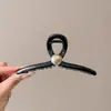 Novo Estilo de Presilha de Cabelo 2026 com Toque de Luxo, Piranha Floral Simples, Presilha de Garra Grande de Acrílico para Cabelos Grossos