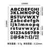 Pegatinas de letras mayúsculas y minúsculas, símbolos y números para planificador DIY transfronterizo, etiquetas autoadhesivas coloridas en inglés resistentes al desgarro