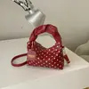 Bolso de axila único de lunares estilo coreano transfronterizo para mujer, nuevo bolso de hombro único otoño 2026, bolso de mano retro francés, bolso tipo empanada