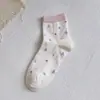 Calcetines Finos de Verano para Mujer, Calcetines Sueltos Florales Sin Costuras de Media Pantorrilla, Calcetines de Algodón Transpirables de Malla Estilo Ballet para Verano