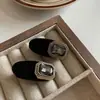 Nuevo Clip Pinza para el Cabello de Terciopelo con Pedrería Vintage de Corea del Sur Tocado Lateral Sentido de Gama Alta Pinza Pequeña y Exquisita Pinza de Pato