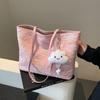 Bolsa Grande Capacidade para Mulheres 2025 Novo Estilo Coreano Elegante Bolsa Tote para o Dia a Dia para Mulheres Casual Versátil Bolsa de Ombro