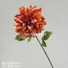 Flor de dalia artificial de un solo tallo para decoración de bodas y del hogar, accesorios para fotografía, dalia para exhibición de comercio exterior, exquisita crisantemo oriental