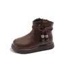 Outono 2025 Novas Botas Martin Femininas Moda Simples Laço Botas Princesa Moda Meninas Botas Baixas Tendência