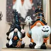 Decoraciones Nuevas de Halloween Transfronterizas Calavera de Resina Botas de Bruja Enano Elfo Calabaza Coche Adornos Creativos
