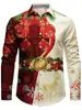 Camisa casual de moda europea y americana transfronteriza de Amazon, estampado temático de vacaciones para hombre, camisa de manga larga ajustada, moderna y versátil