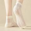 Calcetines cortos finos de verano para mujer, de malla hueca, desodorantes, antibacterianos, transpirables, de algodón, de boca baja.