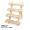 En Stock Estante de Exhibición de Escalera Desmontable de Madera Maciza para Bricolaje Estante de Almacenamiento para Joyería, Cartulina, Arte de Uñas, Puesto y Muñecas