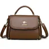 Bolso de Mujer 2026 Nuevo Modelo Bolso de Mamá Versión Coreana Bolso de Hombro Único Bolso Cruzado Bolso Simple y Elegante para Mujer de Mediana Edad Bolso Cuadrado Pequeño a la Moda