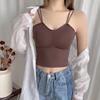 2022 Primavera y Verano Nuevo Hielo Seda Hermosa Espalda Envuelta Pecho Estilo Francés con Almohadilla para el Pecho Chica Caliente Ropa Exterior Tubo Interior Superior Ropa Interior
