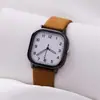 Relógio Quadrado Unissex Moda Relógio de Quartzo Simples Tendência Couro Sintético Liga Decorativa Fabricante Atacado