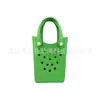 Bolsa de Eva Perfurada Bolsa de Praia Férias de Praia Bolsa de Mão Feminina de Verão Venda Quente Transfronteiriça Bolsa Feminina Pode Ser Decorada DIY