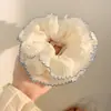 Novo modelo 2026 scrunchie de cetim preto para mulheres, elástico de cabelo de alta qualidade, elástico elegante para rabo de cavalo baixo, acessório de cabelo estilo casual