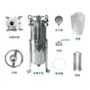 Filtro de Bolsa de Acero Inoxidable 304/316L Resistente a la Corrosión Equipo de Separación de Impurezas para Líquidos Químicos