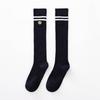 Calcetines Niños Calcetines con Puño Caña Media Negro Uniforme jk Media Caña Hasta la Rodilla Modernos Primavera y Otoño Calcetines de Algodón para Mujer Caña Media
