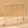 Soporte de exhibición para llaveros, estante de exhibición de joyería de madera maciza con ganchos, perchero para colgar accesorios pequeños, soporte de exhibición para pendientes, exhibidor de pulseras