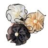 Pinza de Pinza de Malla con Perlas de Capullo de Hada Súper 8cm Temperamento Combinación Perfecta Pinza de Bola para Cola de Caballo Alta Accesorios para el Cabello Artefacto Perezoso Pinza de Agarre