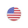 Europa e Estados Unidos transfronteiriço novo personalizado letras em inglês cartoon costura listra bandeira deusa da liberdade redondo geométrico emblema