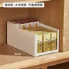 Armazenamento de Cozinha Doméstico Cesta de Armazenamento de Plástico Organizador de Lanches e Brinquedos Cesta de Armazenamento Transparente Compartimentada Caixa Mágica