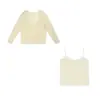 Shuangtian 2026 Otoño Nuevo Ropa para Mujer Tallas Grandes 100 kg Camisola + Conjunto de Suéter de Punto Hueco F797