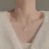 Colar Fivela da Paz para Mulheres, Luxo Acessível Design de Nicho, Pingente Elegante de Alta Qualidade, Novo Estilo Quente 2025 Corrente para Clavícula Estilo Chinês