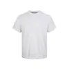 Camiseta de Verano para Hombre de Punto de Manga Corta Estilo Old Money Gris-Negro Retro Americano Cuadrada Rayada Hombro Normal Top para Pareja