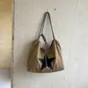 Bolsa feminina da moda, bolsa casual de nicho para estudantes, bolsa transversal unissex moderna, bolsa de ombro e sob o braço estilosa de grande capacidade