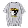 Teoría de la bala rueda de bala rota juego de baile anime periférico levanta la mano oso sonrisa oso manga corta principal camiseta de algodón verano