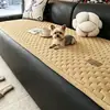 1 pieza cojín para sofá a rayas de color sólido adecuado para todas las estaciones, decoración de sala de estar y dormitorio, apto para mascotas, multicolor opcional er